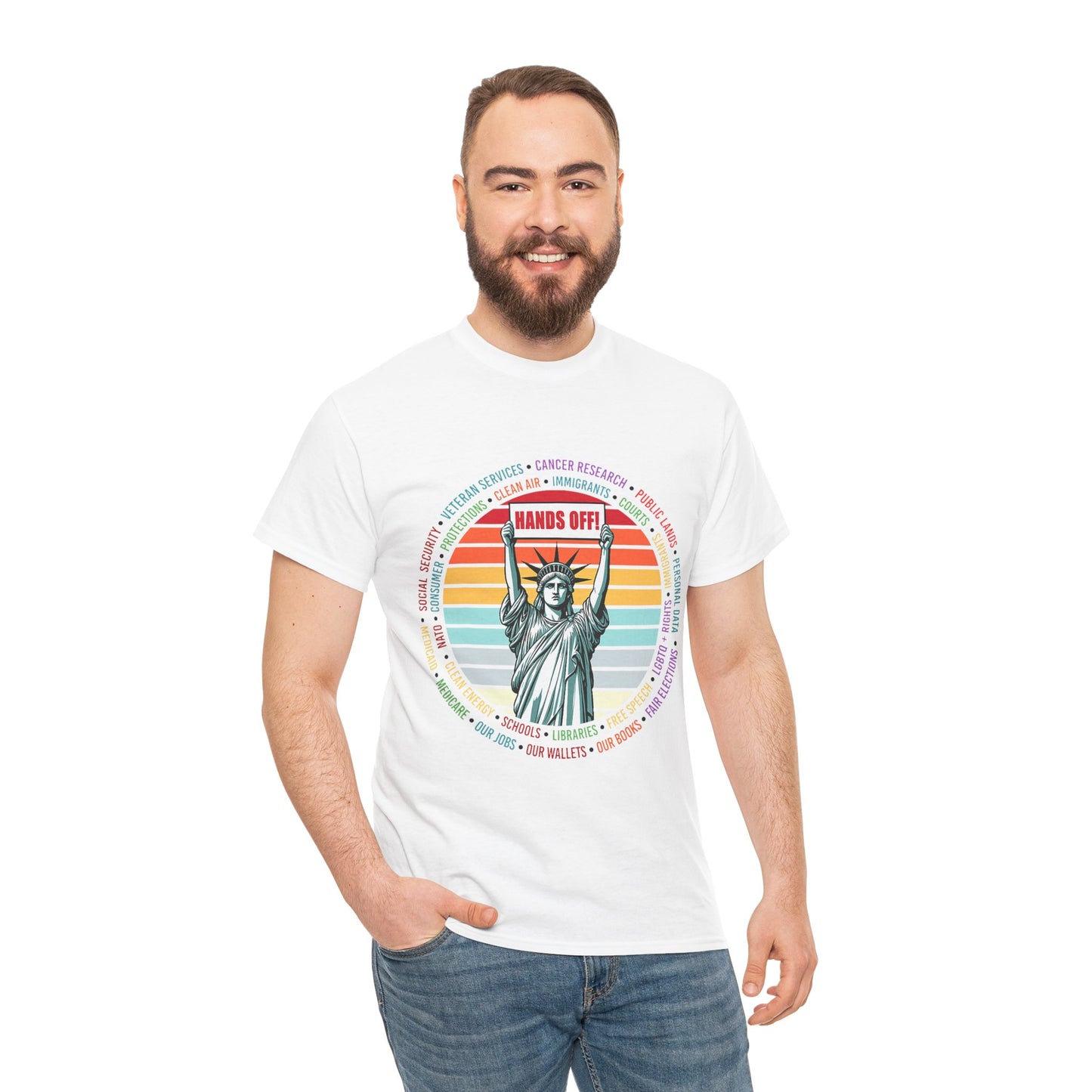 Statue of Liberty "Hands Off!" Tee
