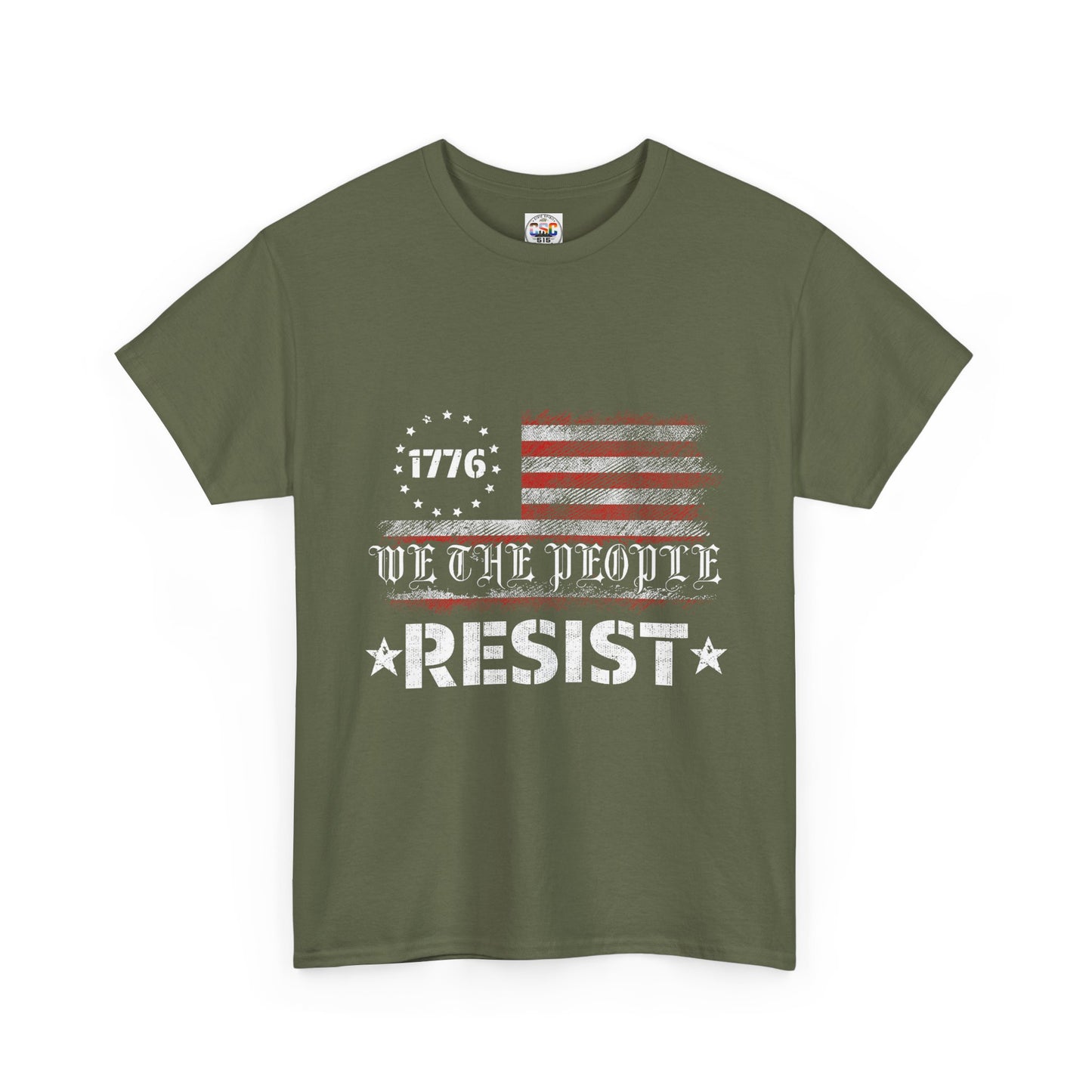 Resist 1776 Tee — 'We The People' Distressed American Flag T-Shirt