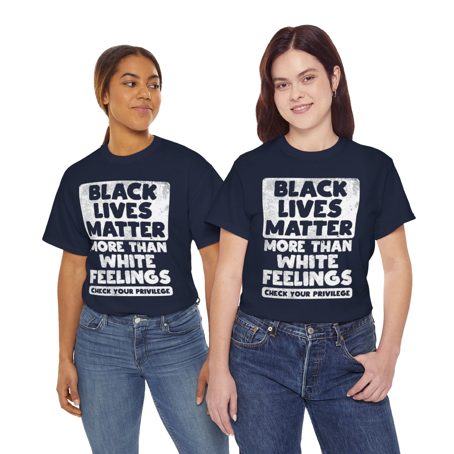 Black Lives Matter Graphic Tee — "More Than White Feelings" Social Justice T‑Shirt