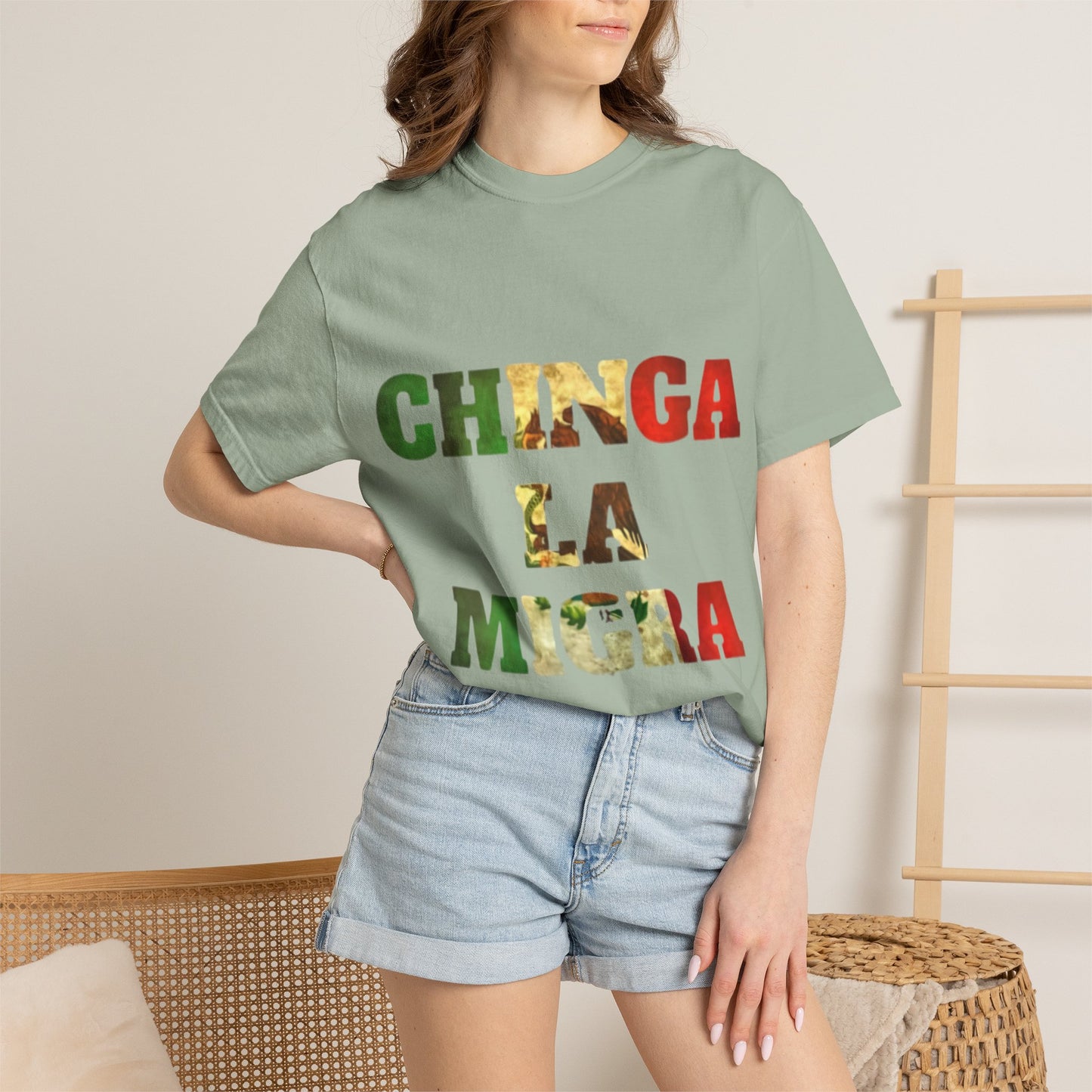 Chinga La Migra Graphic T-Shirt — Bold Mexican Pride Statement Tee