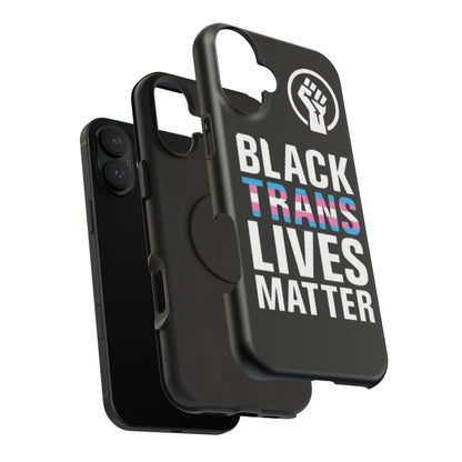 Impact-Resistant Phone Case — “Black Trans Lives Matter” Bold Activist Design