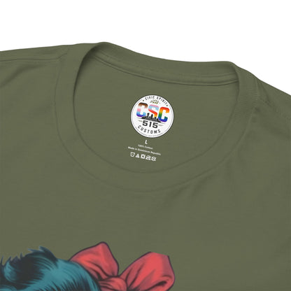 Graphic Tee — Retro Pin-Up Woman with 'Is He Dead Yet?' Sassy Vintage Design