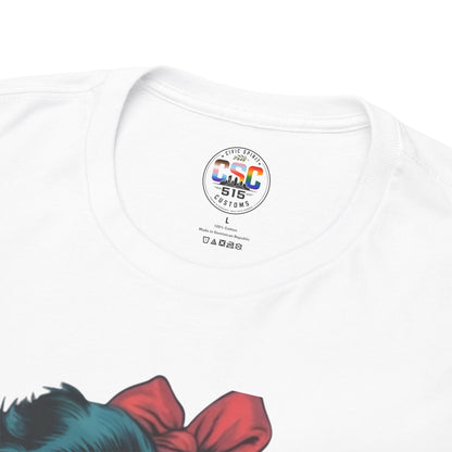 Graphic Tee — Retro Pin-Up Woman with 'Is He Dead Yet?' Sassy Vintage Design