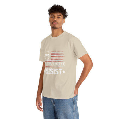 Resist 1776 Tee — 'We The People' Distressed American Flag T-Shirt