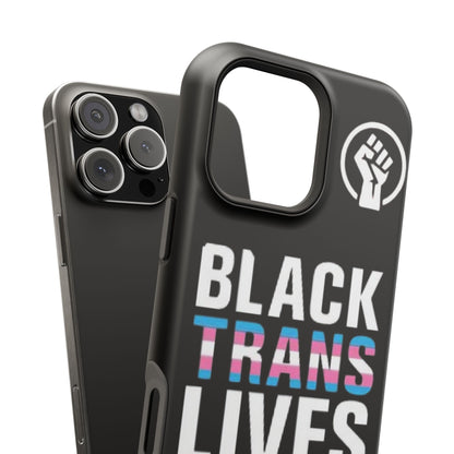 Impact-Resistant Phone Case — “Black Trans Lives Matter” Bold Activist Design