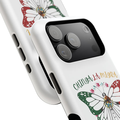 Phone Case — "Chinga La Migra" Mexican Flag Butterfly Impact-Resistant Case