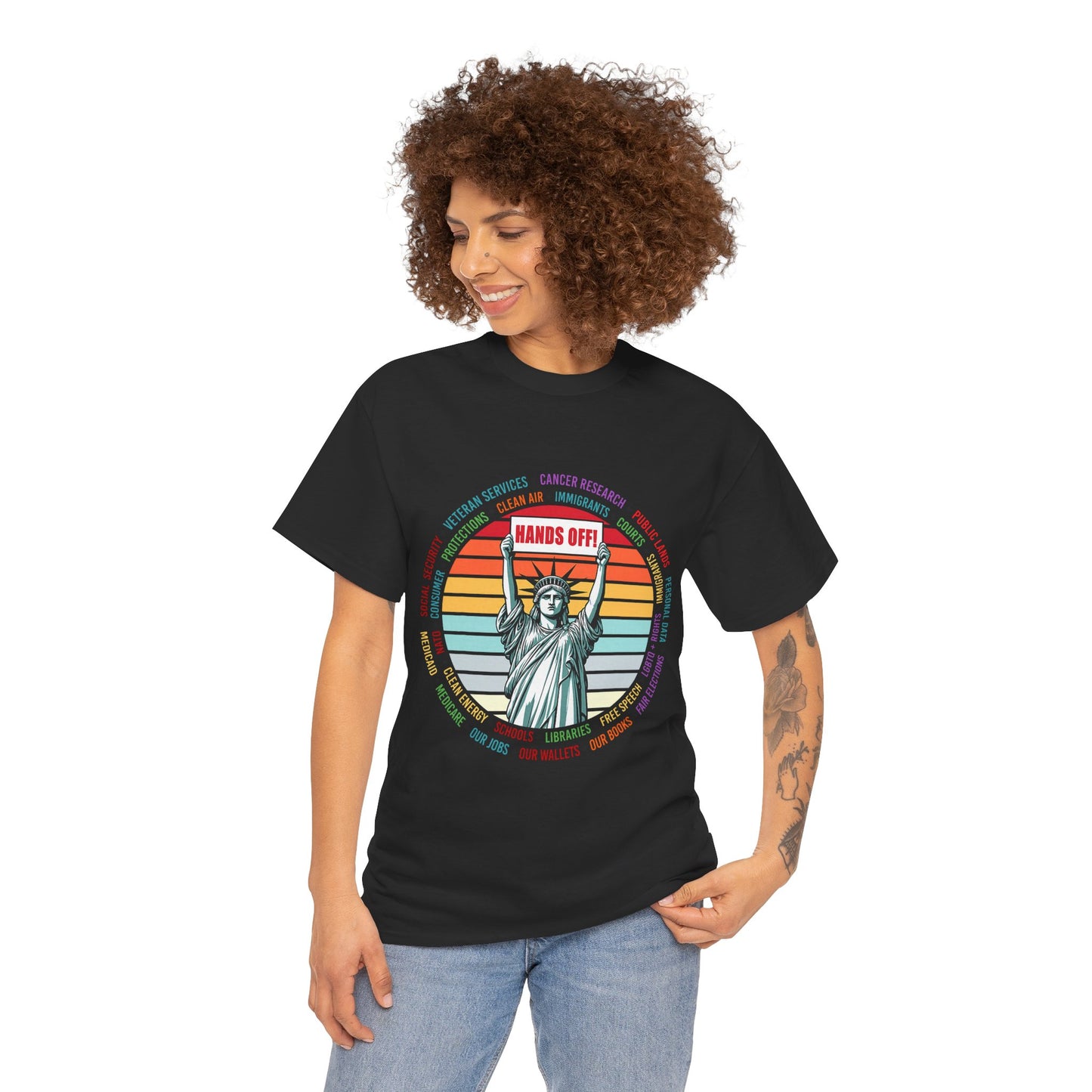 Statue of Liberty "Hands Off!" Tee