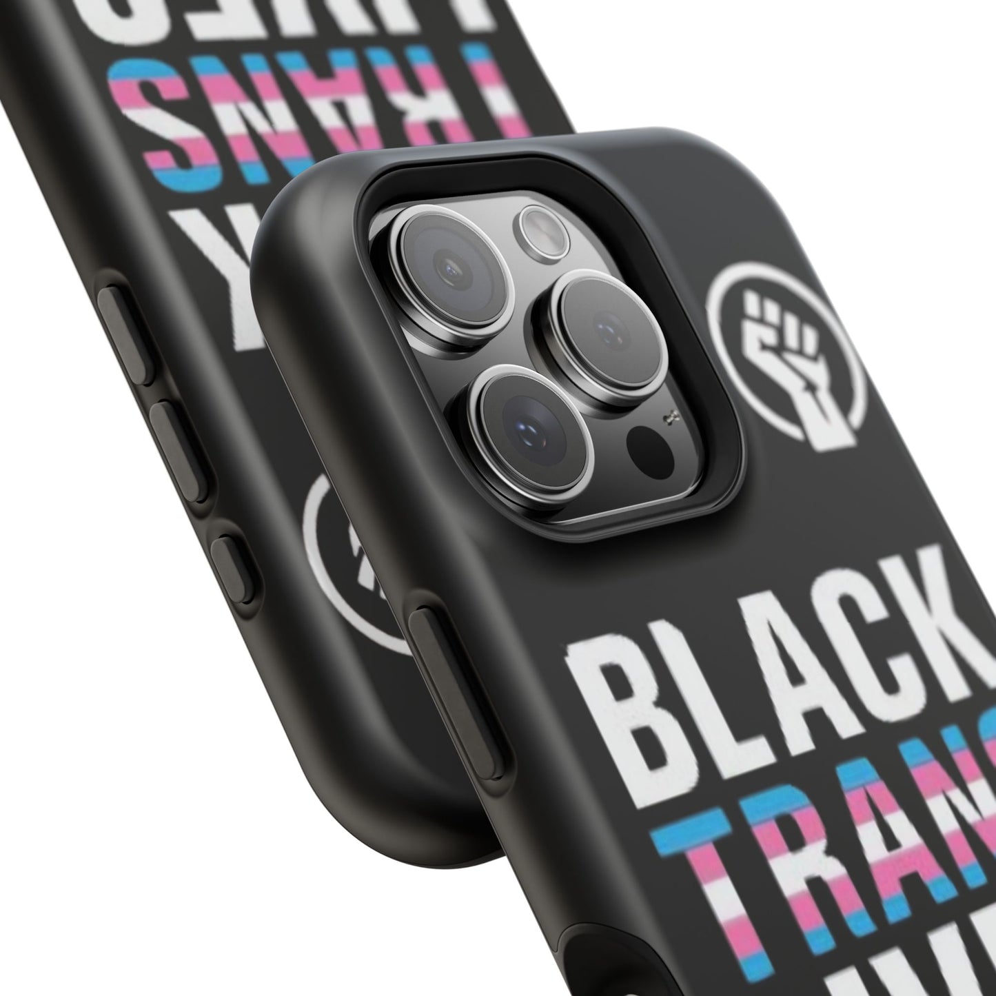Impact-Resistant Phone Case — “Black Trans Lives Matter” Bold Activist Design