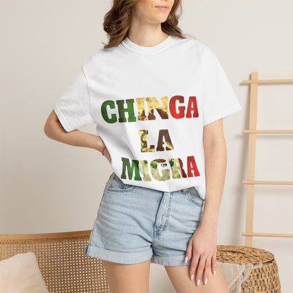Chinga La Migra Graphic T-Shirt — Bold Mexican Pride Statement Tee