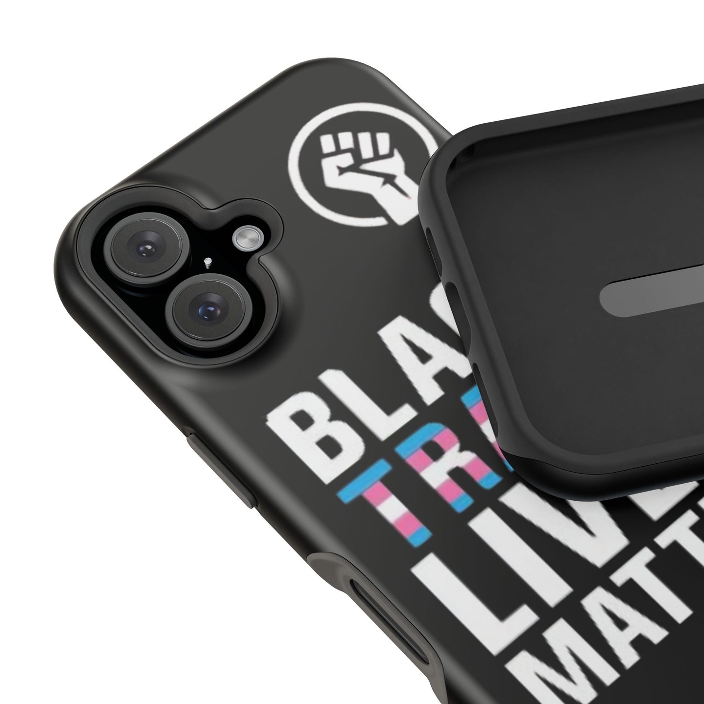 Impact-Resistant Phone Case — “Black Trans Lives Matter” Bold Activist Design
