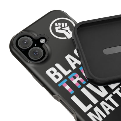 Impact-Resistant Phone Case — “Black Trans Lives Matter” Bold Activist Design