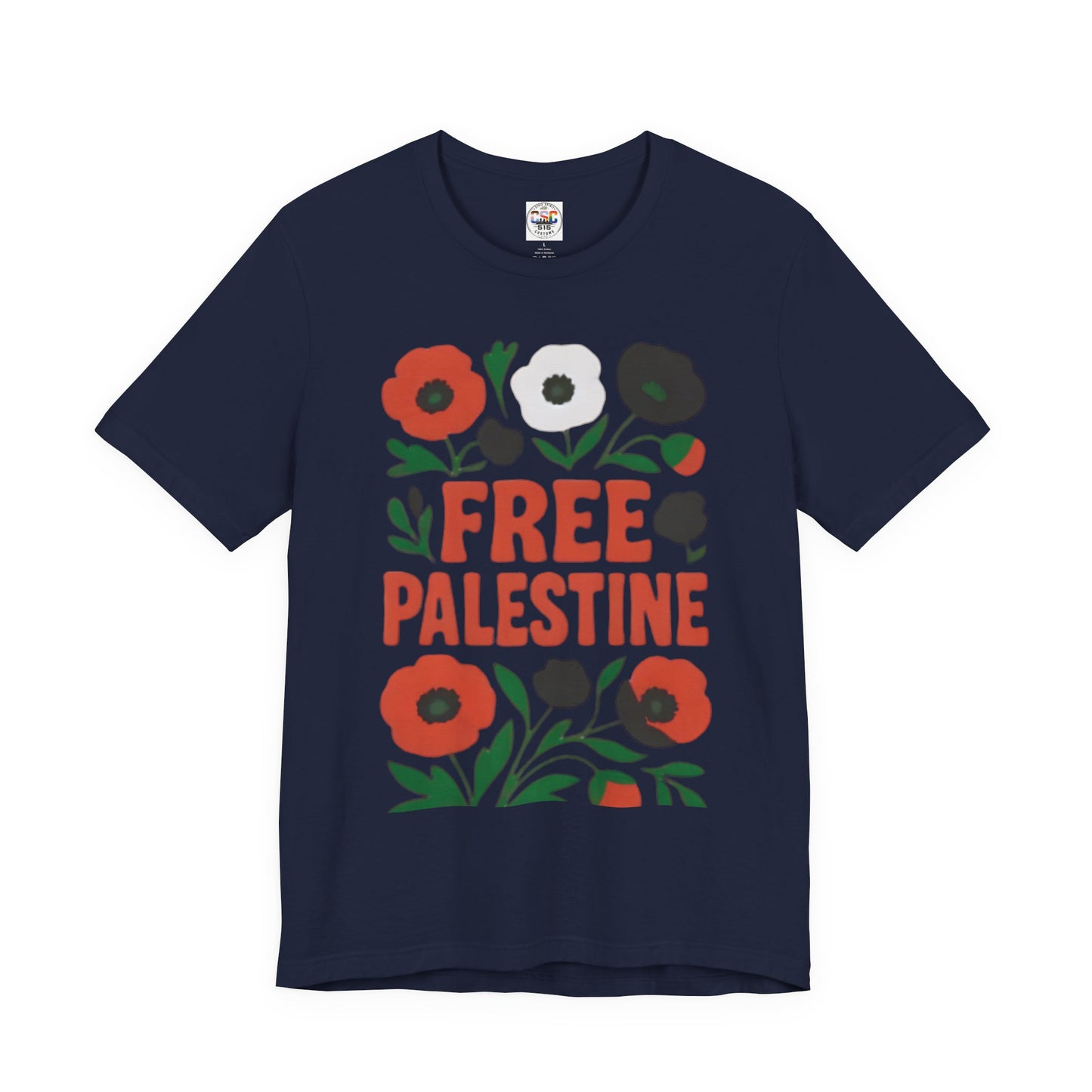 Free Palestine Floral Tee