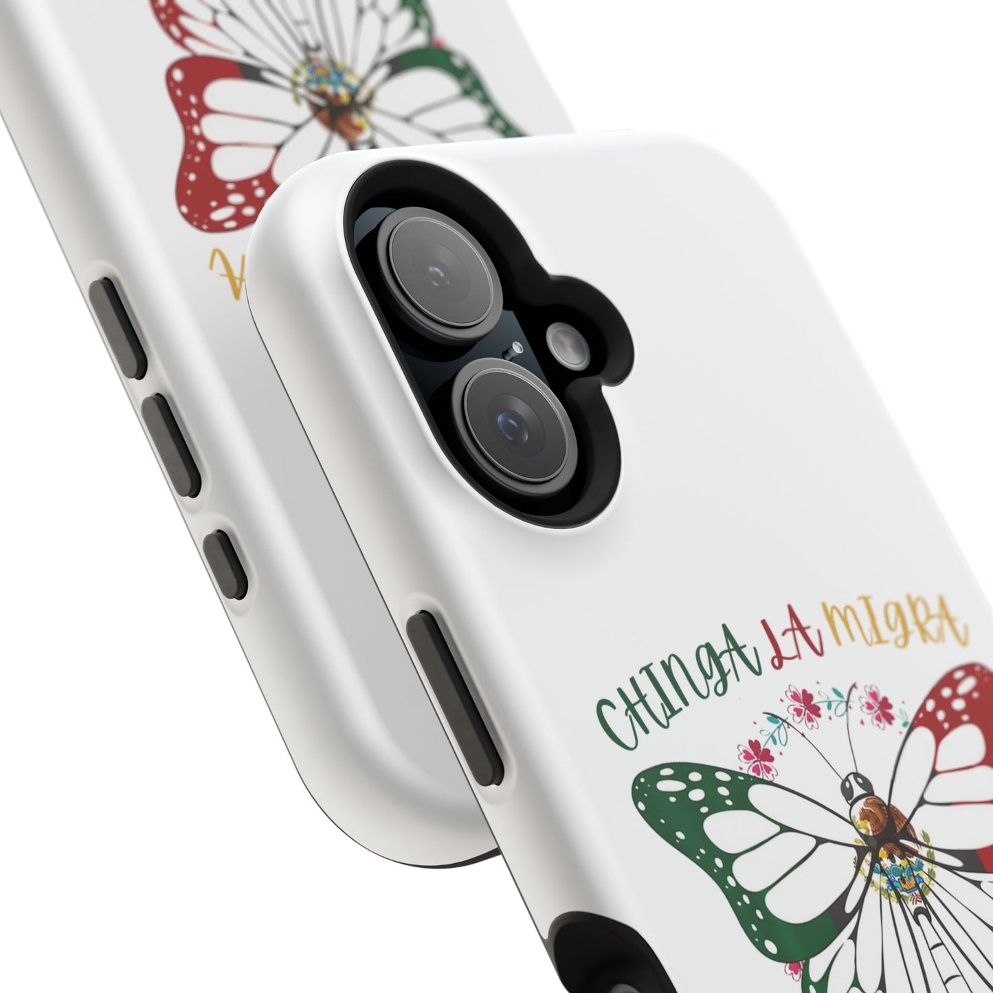 Phone Case — "Chinga La Migra" Mexican Flag Butterfly Impact-Resistant Case