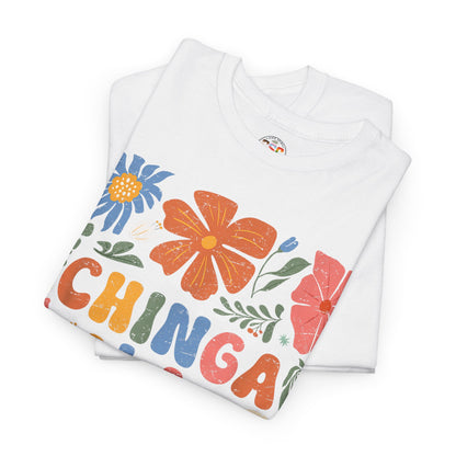 Floral 'Chinga La Migra' Tee - Colorful Latino Pride T-Shirt