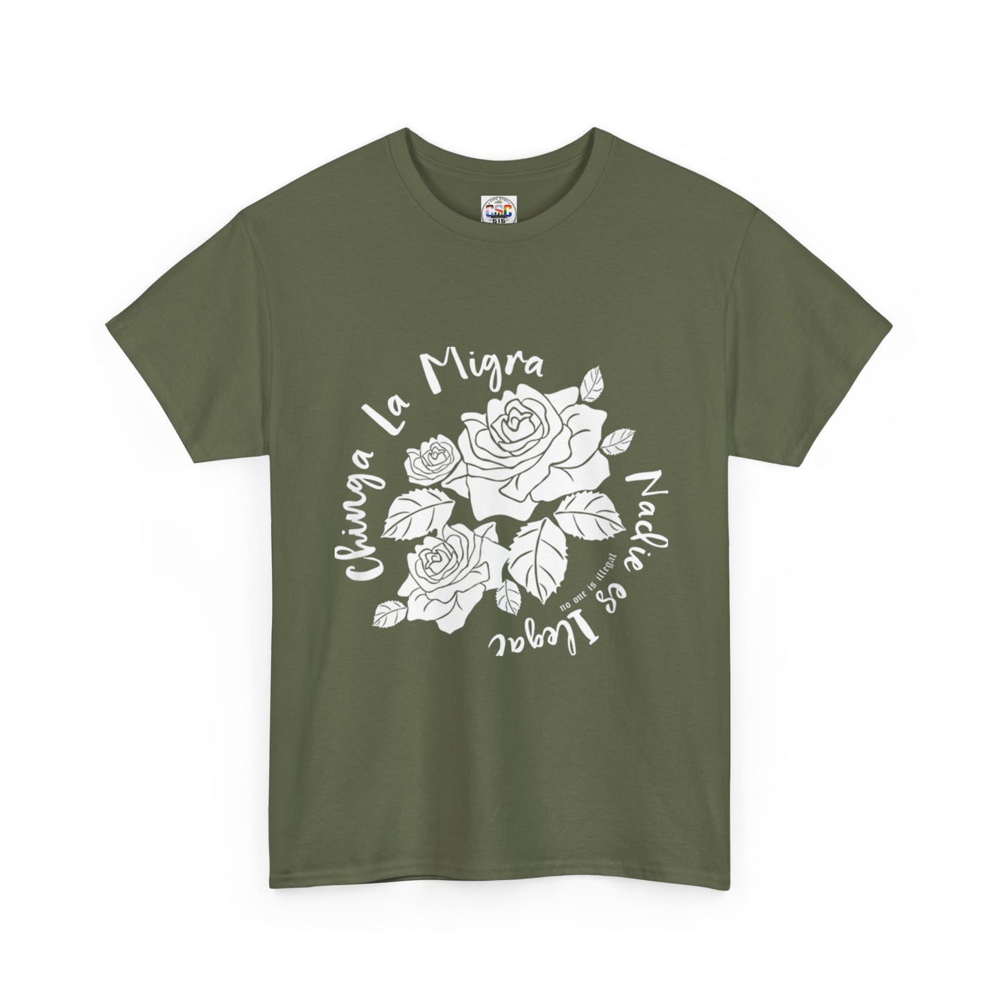 Nadie Es Illegal Rose Graphic Tee