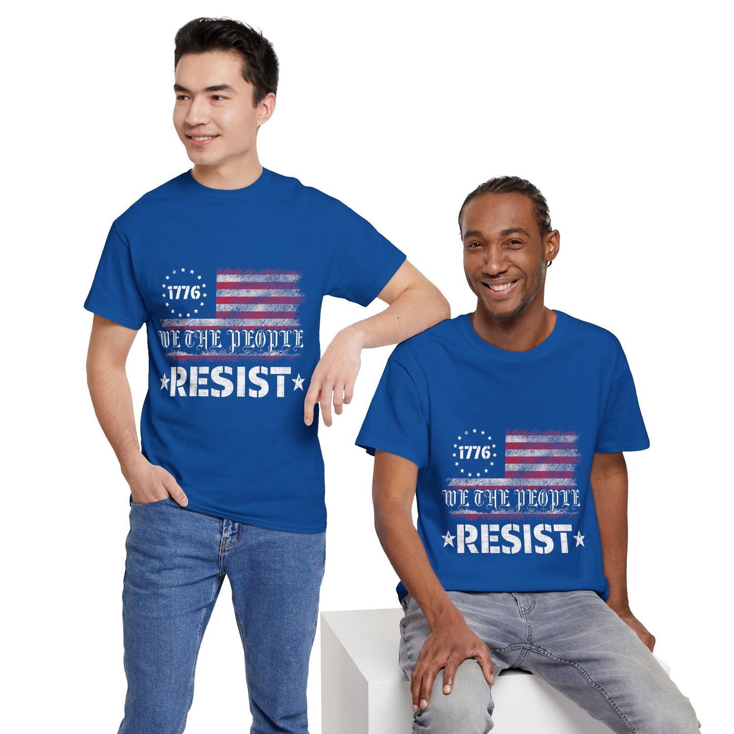 Resist 1776 Tee — 'We The People' Distressed American Flag T-Shirt