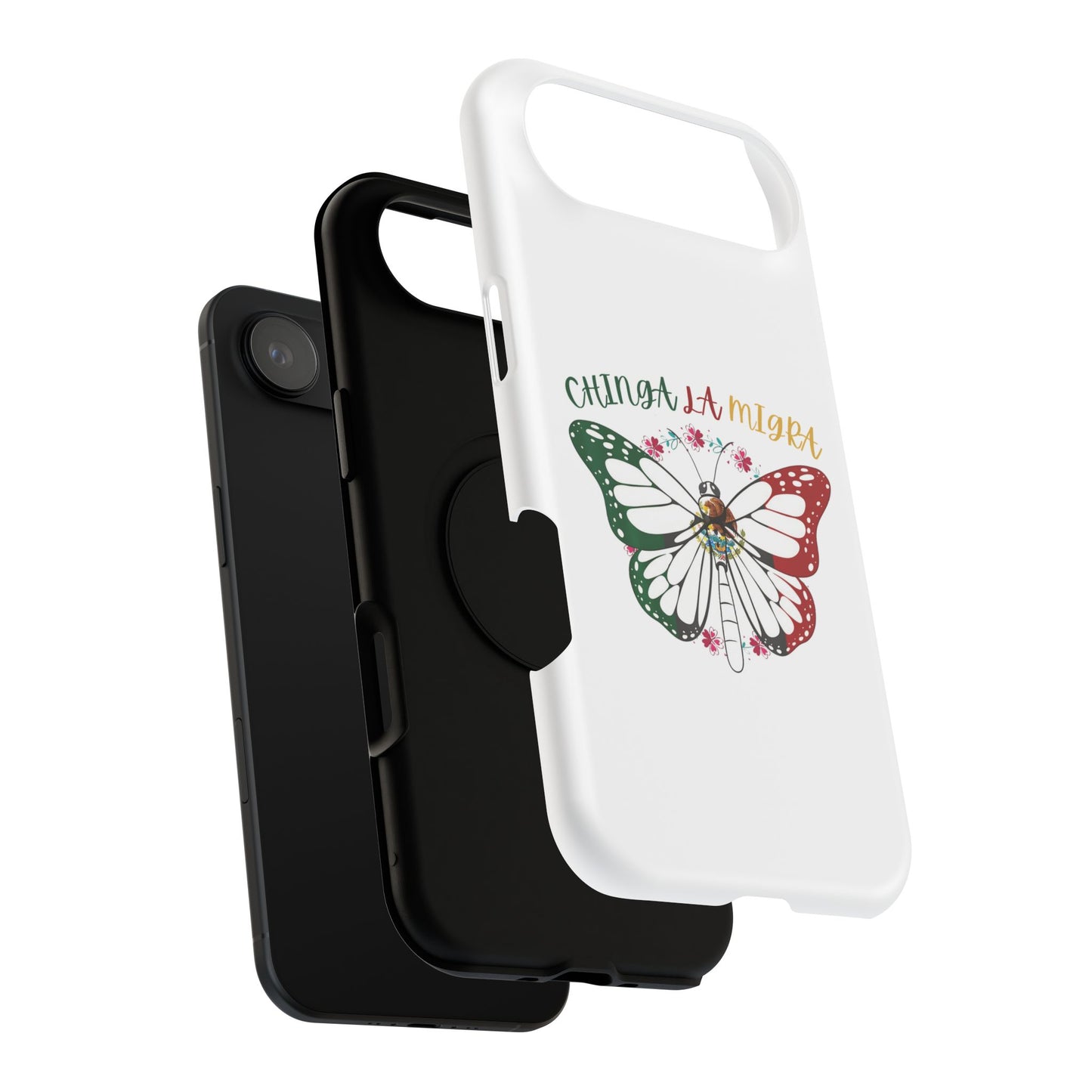 Phone Case — "Chinga La Migra" Mexican Flag Butterfly Impact-Resistant Case