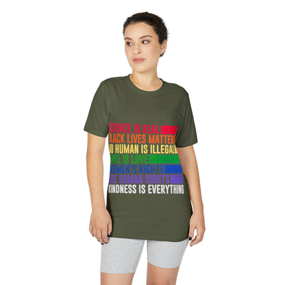 Equality Pride T-Shirt — "Science Is Real, Black Lives Matter" Rainbow Social Justice Tee