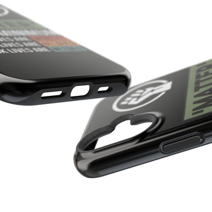 Impact-Resistant Phone Case — "Matter is the Minimum: Black Lives Are Worthy, Beloved, Needed"
