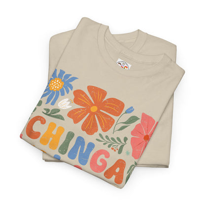 Floral 'Chinga La Migra' Tee - Colorful Latino Pride T-Shirt