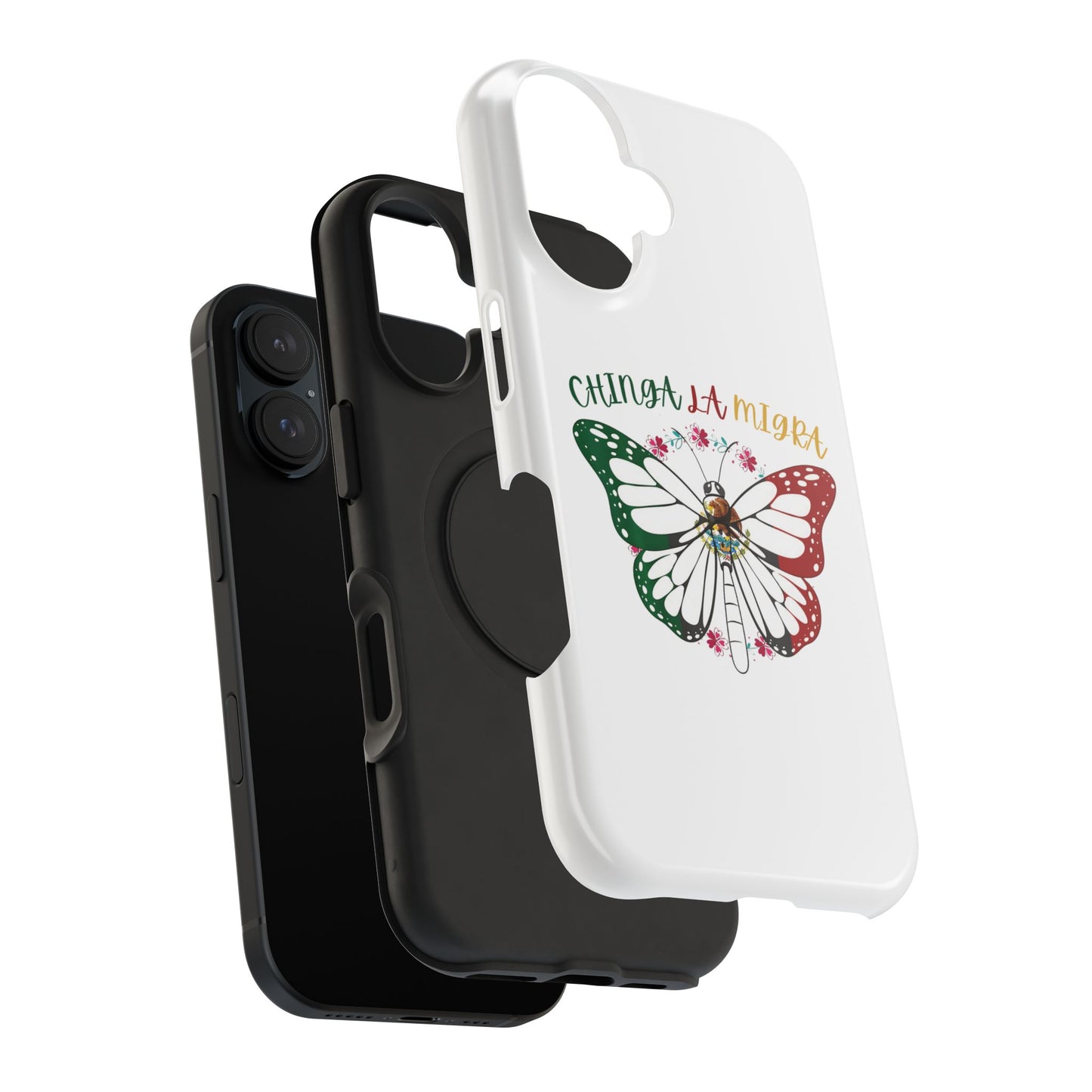 Phone Case — "Chinga La Migra" Mexican Flag Butterfly Impact-Resistant Case