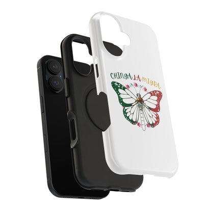 Phone Case — "Chinga La Migra" Mexican Flag Butterfly Impact-Resistant Case