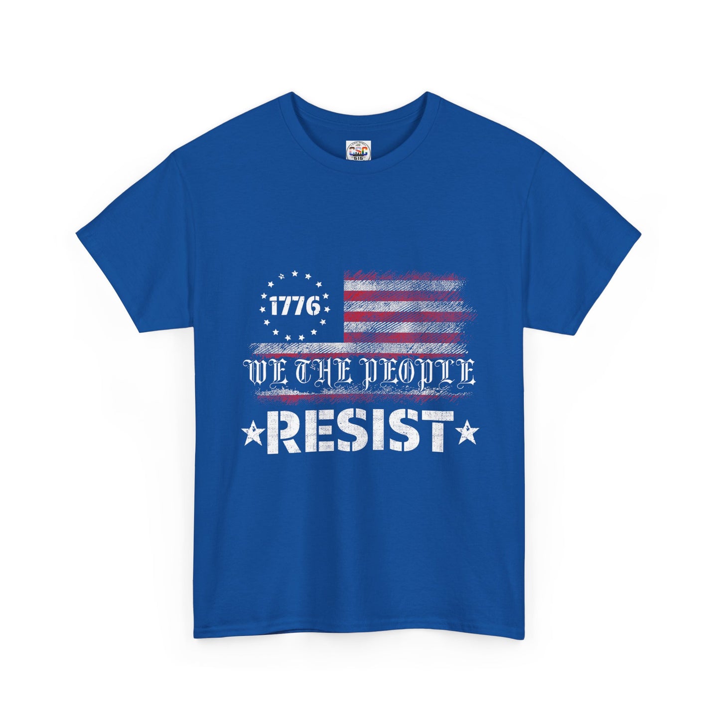 Resist 1776 Tee — 'We The People' Distressed American Flag T-Shirt