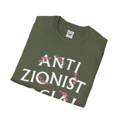Anti Zionist Social Club T-Shirt — Floral Protest Graphic Tee