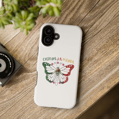 Phone Case — "Chinga La Migra" Mexican Flag Butterfly Impact-Resistant Case