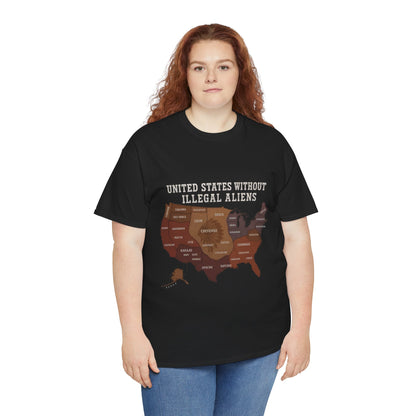 “United States Without Illegal Aliens” Political Graphic T-Shirt
