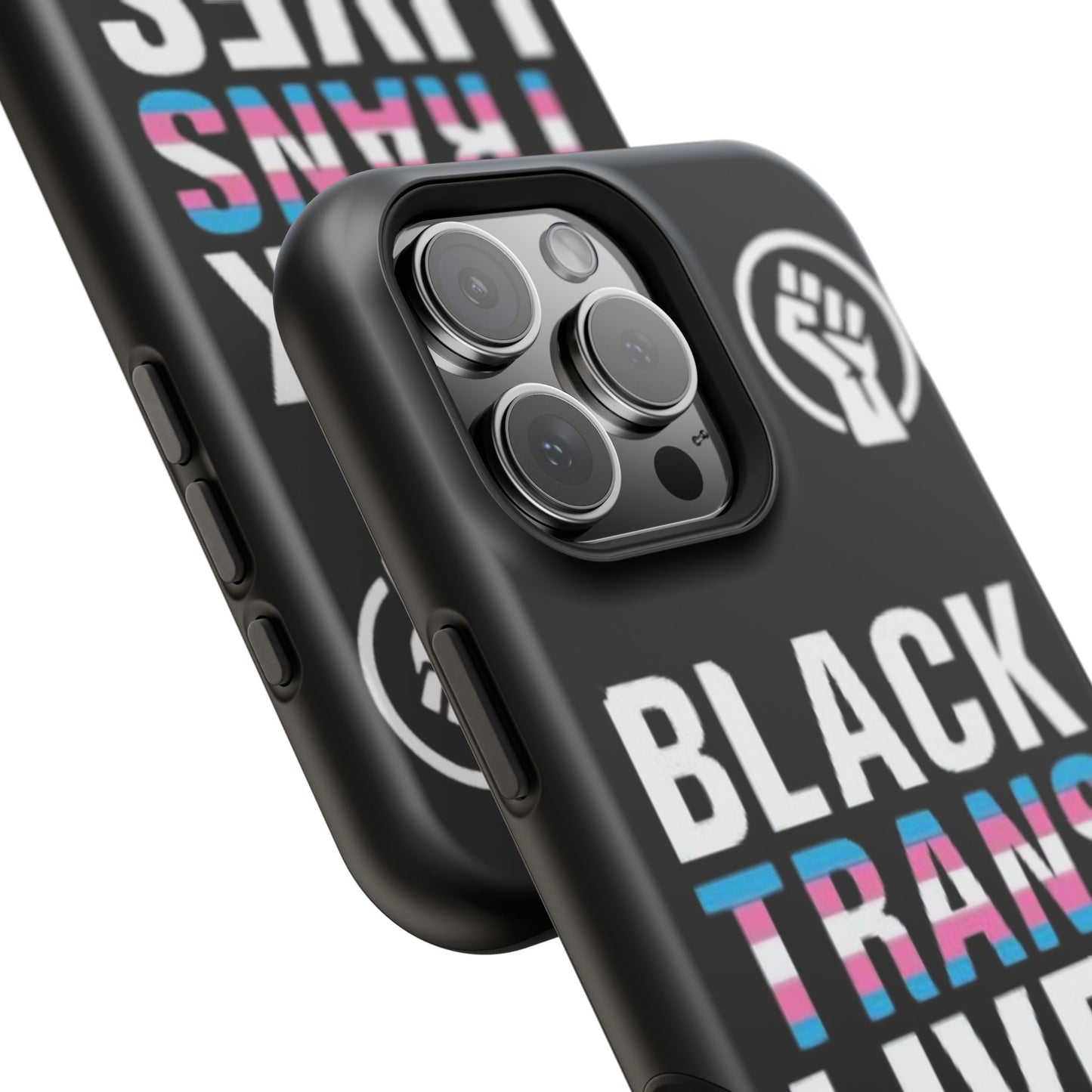 Impact-Resistant Phone Case — “Black Trans Lives Matter” Bold Activist Design