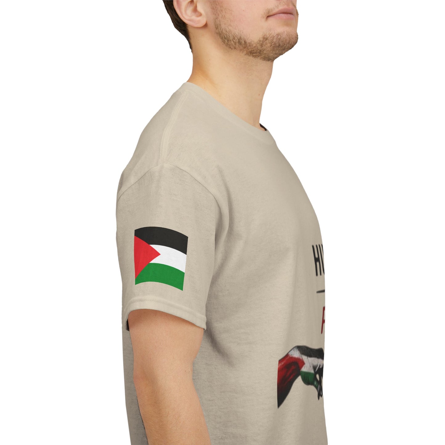 Humanity Before Politics T-Shirt — Unity Hands Graphic Tee