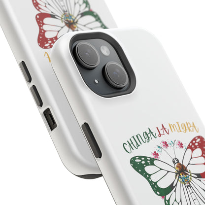 Phone Case — "Chinga La Migra" Mexican Flag Butterfly Impact-Resistant Case