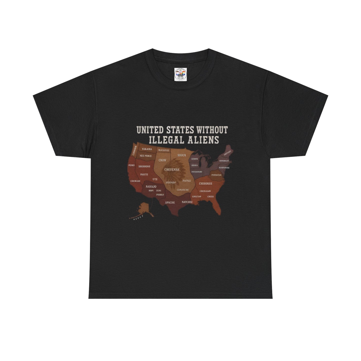 “United States Without Illegal Aliens” Political Graphic T-Shirt