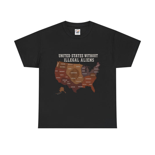 “United States Without Illegal Aliens” Political Graphic T-Shirt