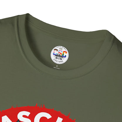 T-Shirt — "Fascists Get Scratches" Angry Black Cat Protest Tee