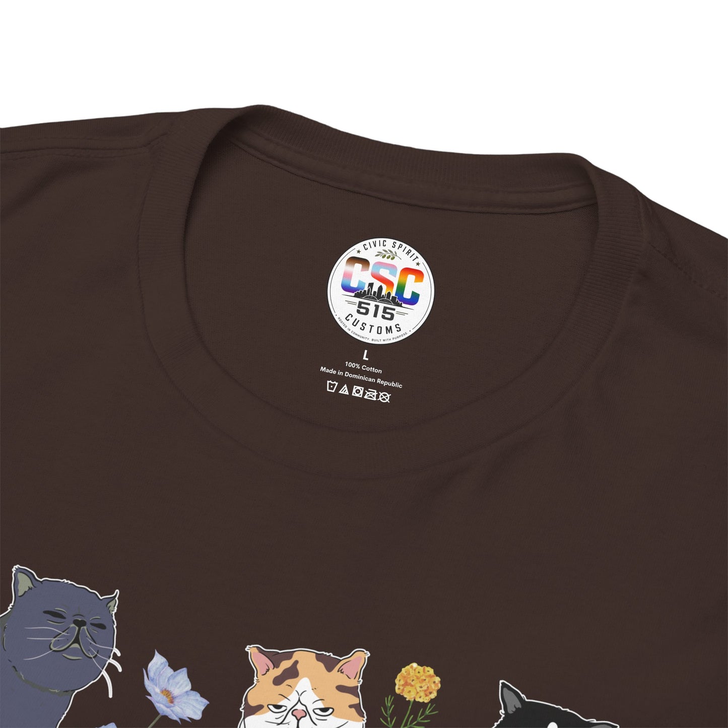 Cat F Trump Graphic Tee - Cute Cats Illustration