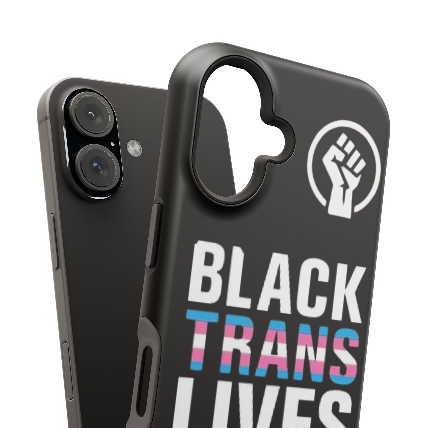 Impact-Resistant Phone Case — “Black Trans Lives Matter” Bold Activist Design