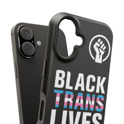 Impact-Resistant Phone Case — “Black Trans Lives Matter” Bold Activist Design