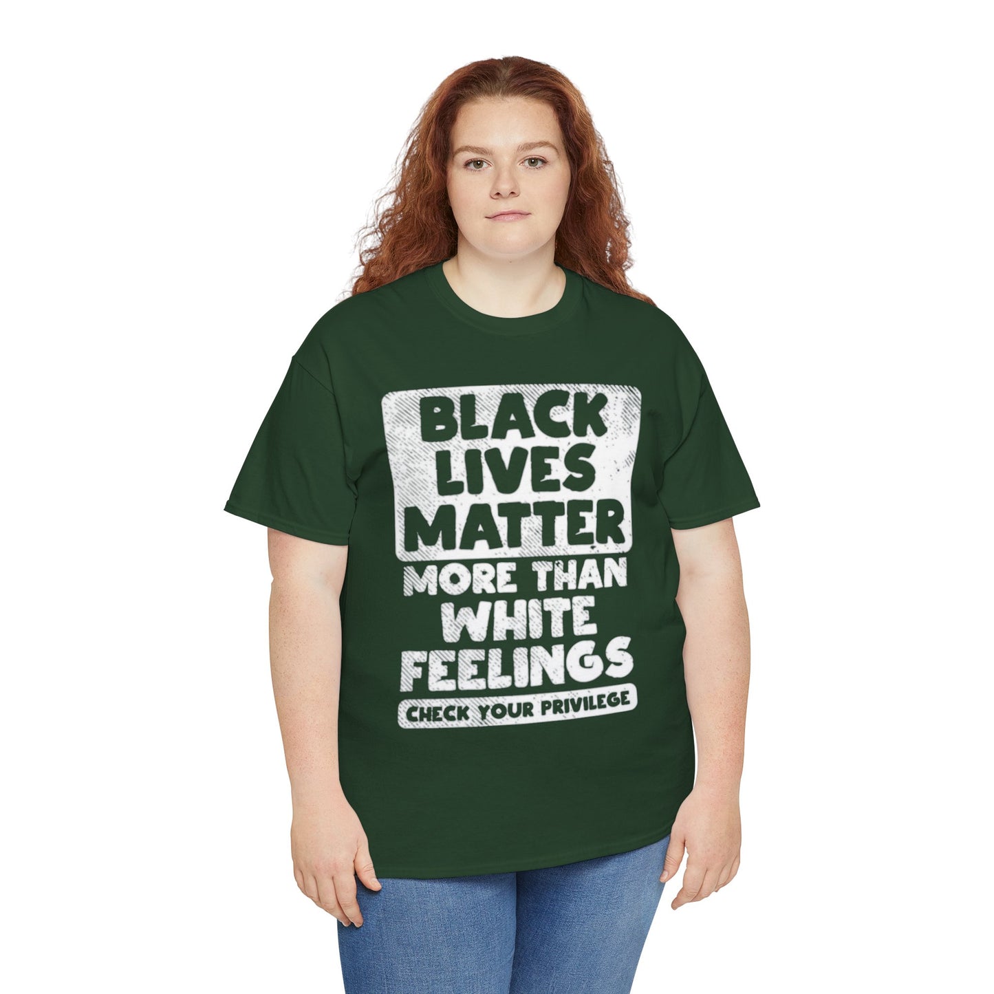 Black Lives Matter Graphic Tee — "More Than White Feelings" Social Justice T‑Shirt