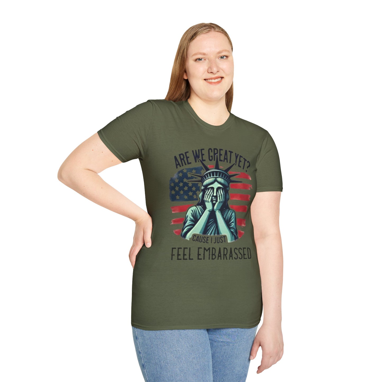 'Are We Great Yet? Cause I Just Feel Embarrassed' Statue of Liberty Protest Tee