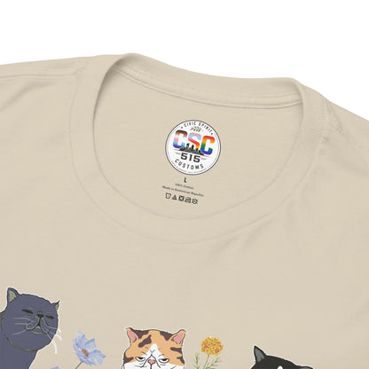 Cat F Trump Graphic Tee - Cute Cats Illustration