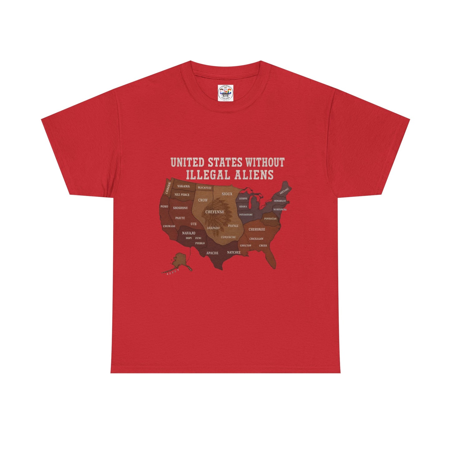 “United States Without Illegal Aliens” Political Graphic T-Shirt