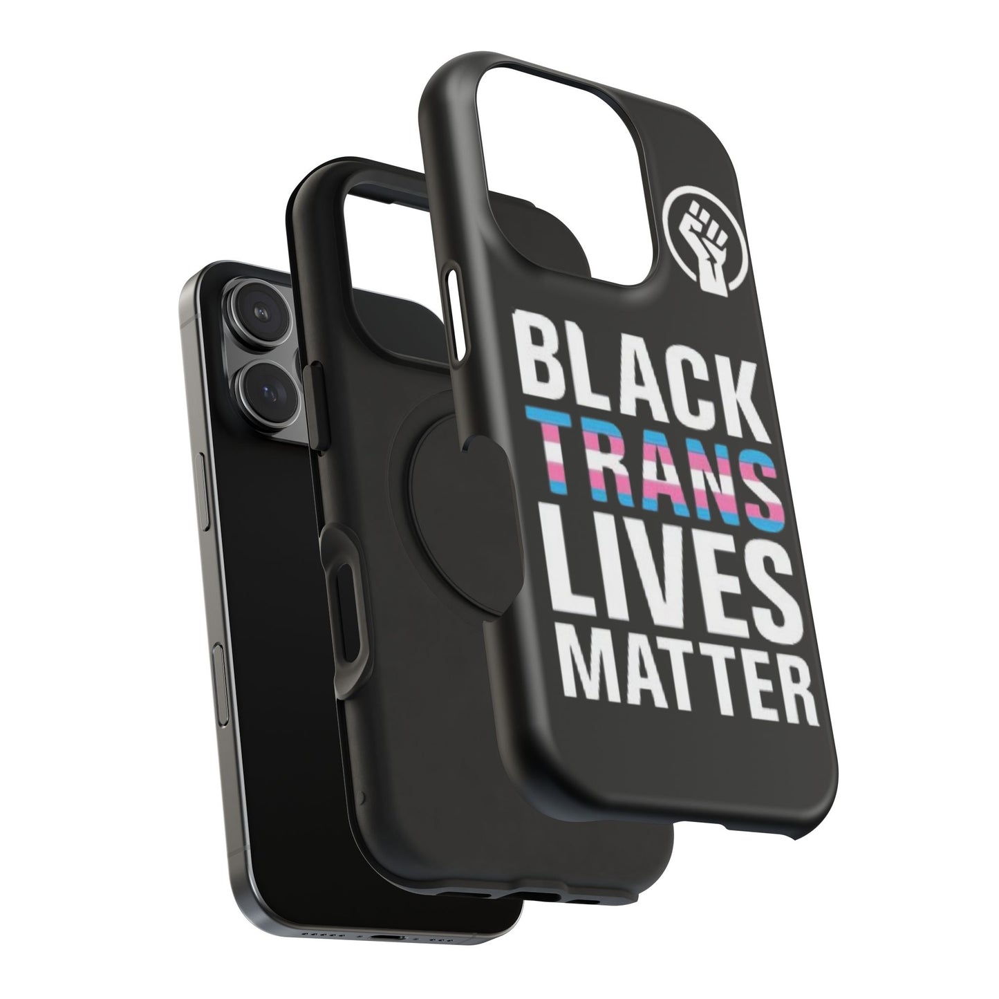 Impact-Resistant Phone Case — “Black Trans Lives Matter” Bold Activist Design