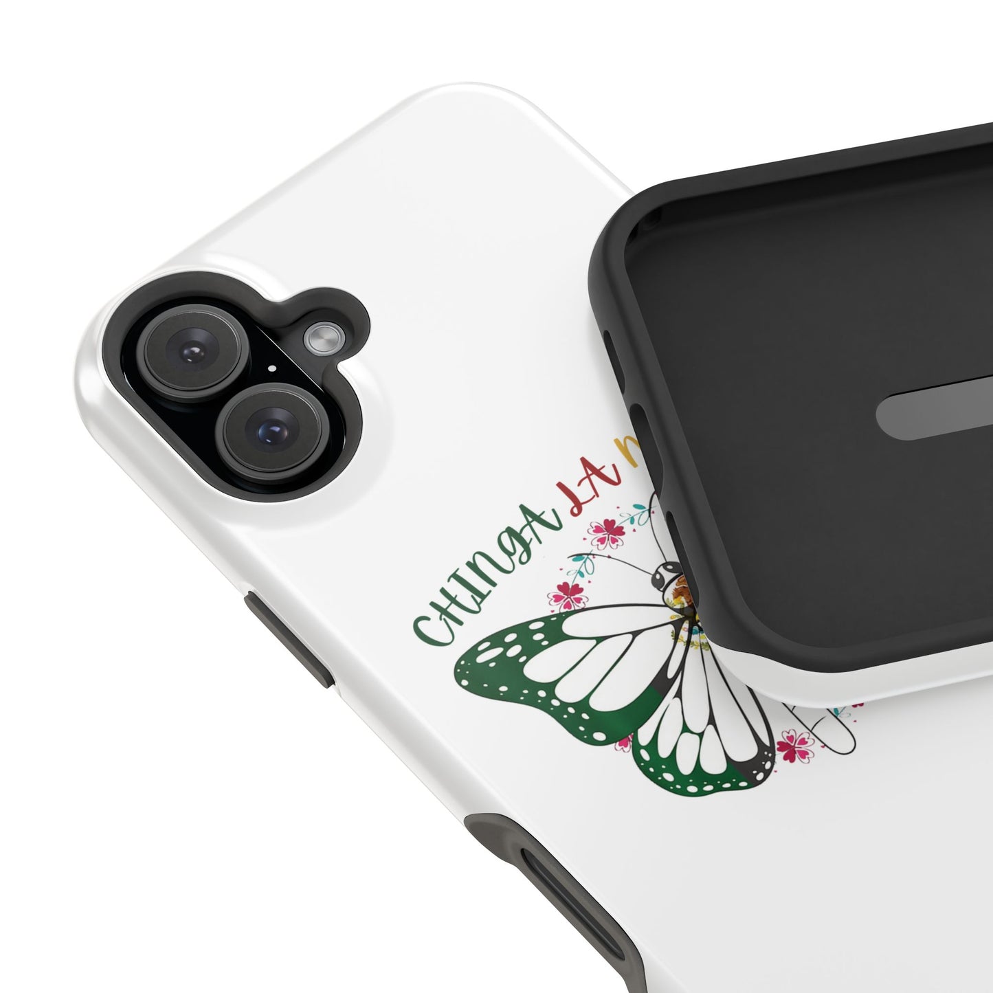Phone Case — "Chinga La Migra" Mexican Flag Butterfly Impact-Resistant Case