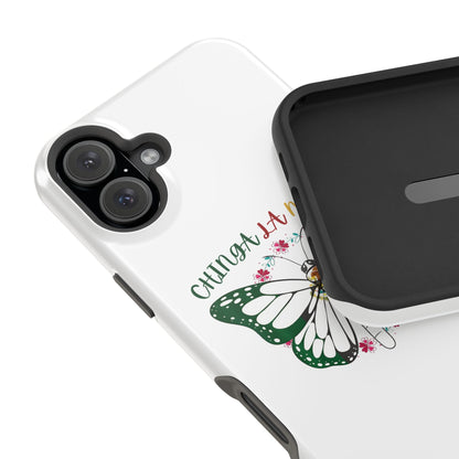 Phone Case — "Chinga La Migra" Mexican Flag Butterfly Impact-Resistant Case