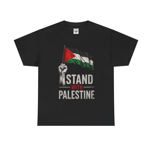 Stand With Palestine T-Shirt - Palestinian Flag Protest Tee