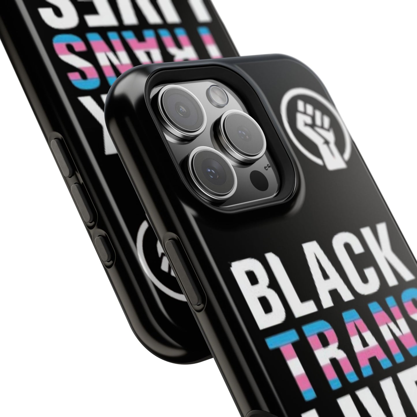 Impact-Resistant Phone Case — “Black Trans Lives Matter” Bold Activist Design