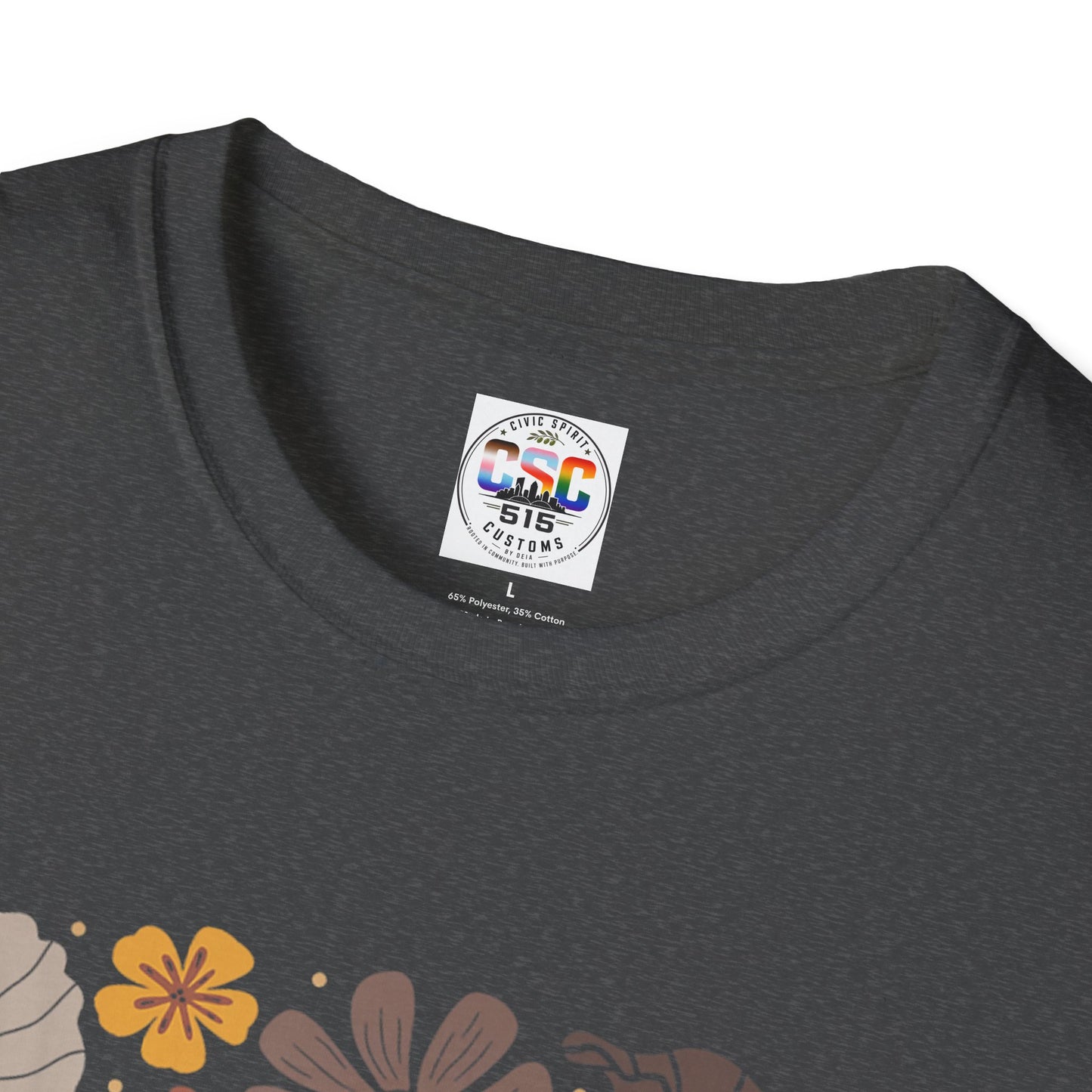 Retro Brown Floral Mexican Pride Tee