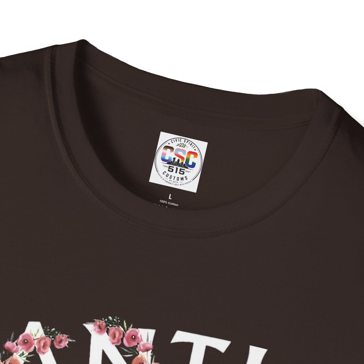 Anti Zionist Social Club T-Shirt — Floral Protest Graphic Tee